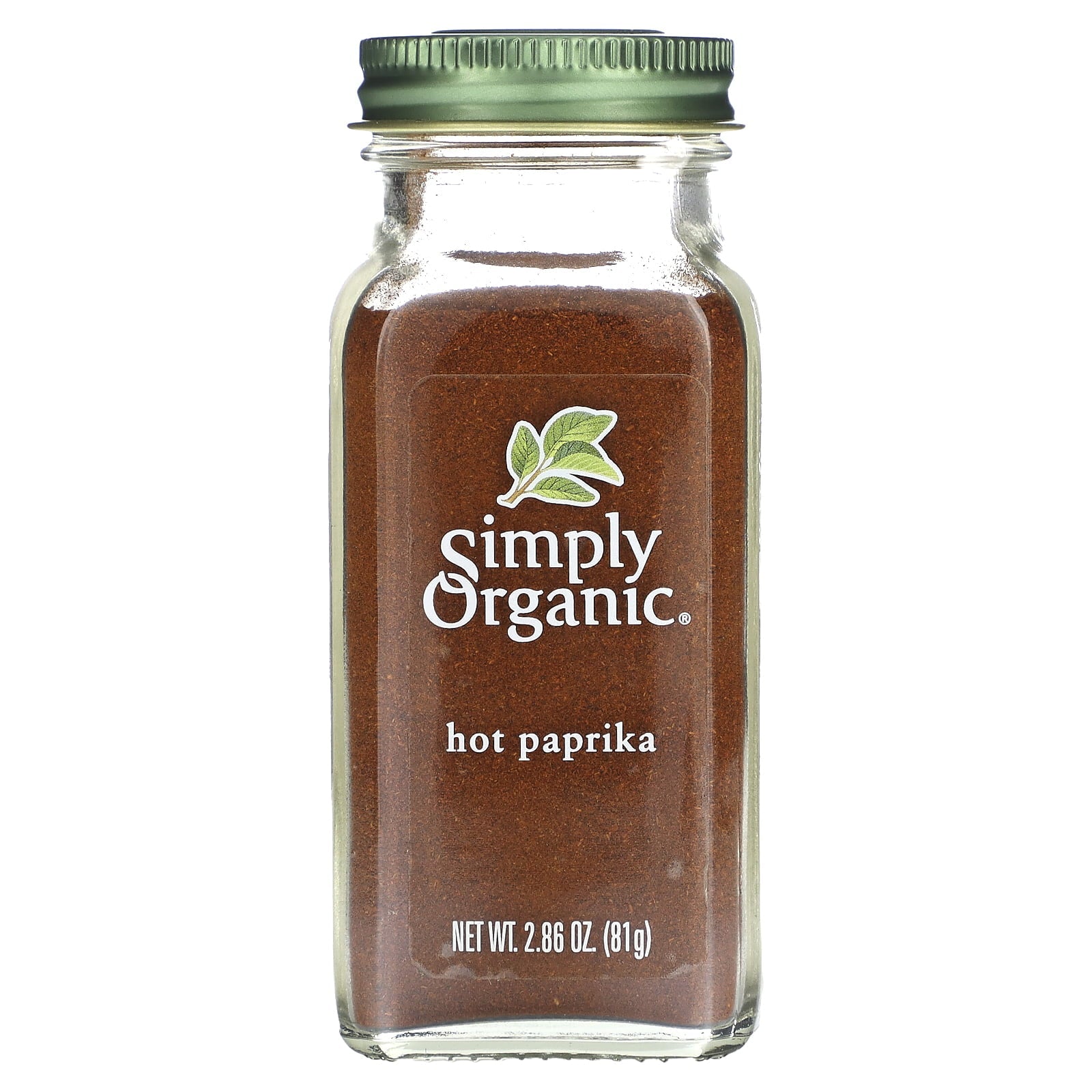 Simply Organic Hot Paprika Powder 2.86 Oz Jar