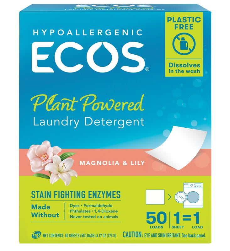 Ecos Liquidless Laundry Detergent Magnolia & Lily 6.17 Oz Box