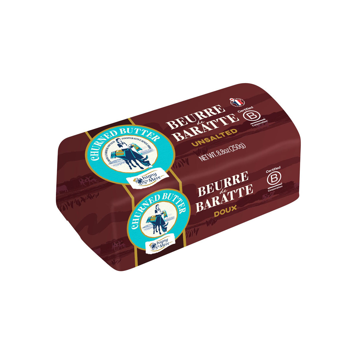 Wholesale Isigny Sainte Mere Unsalted French Butter 8.8 OZ- Bulk