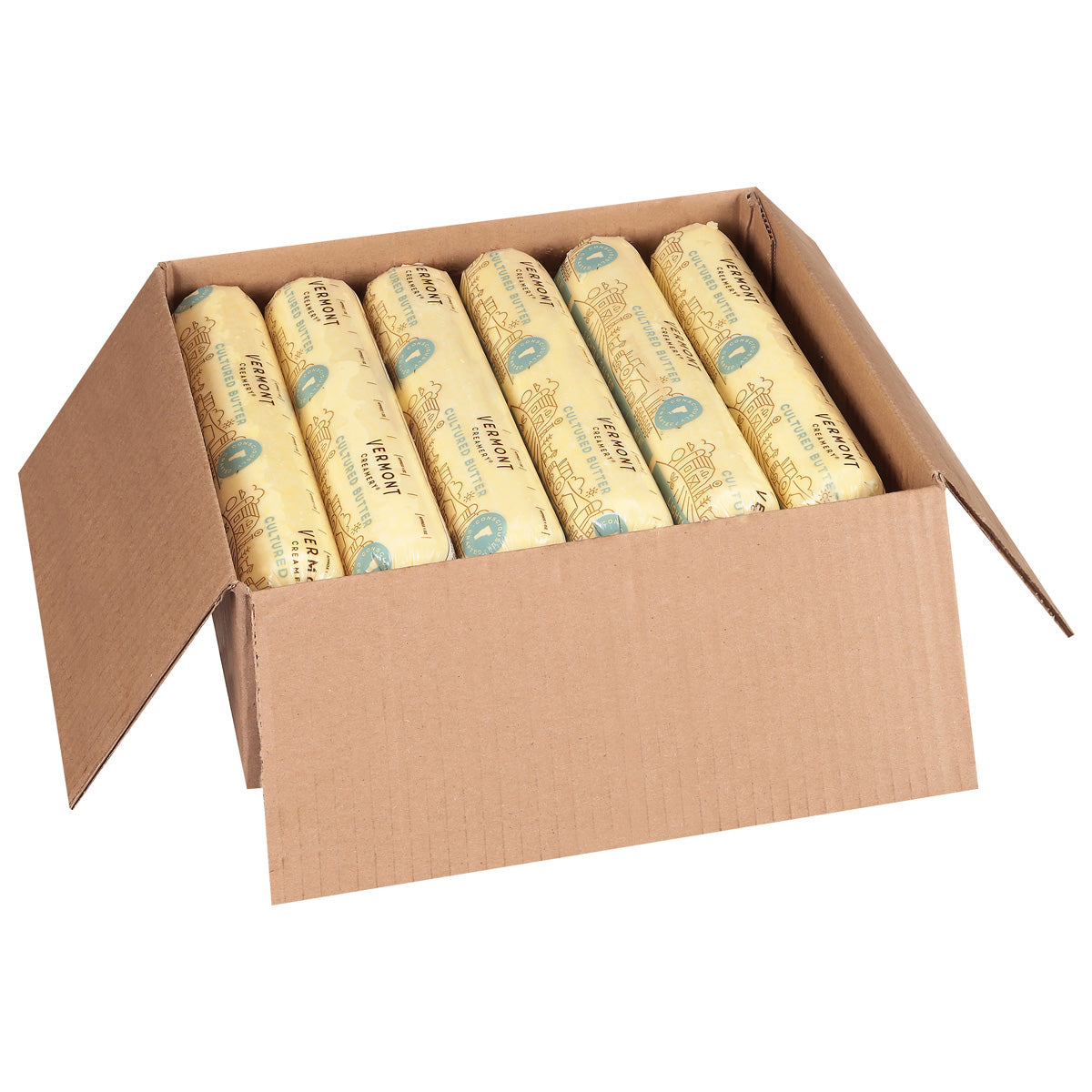 Wholesale Vermont Creamery Salted Butter Roll 1 LB- Bulk