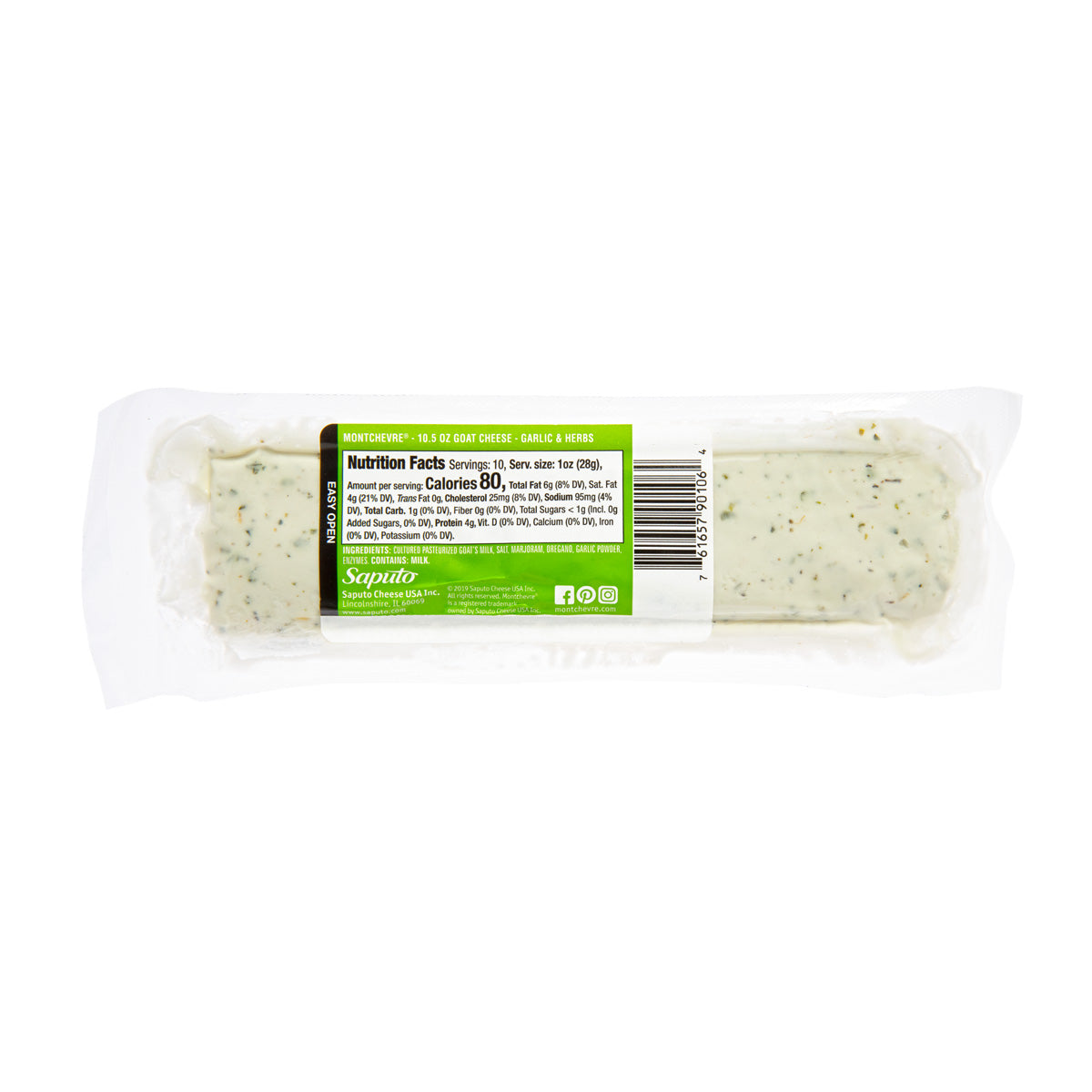 Wholesale Montchevre Garlic and Herb Goat Cheese 10.5 Oz Log- Bulk