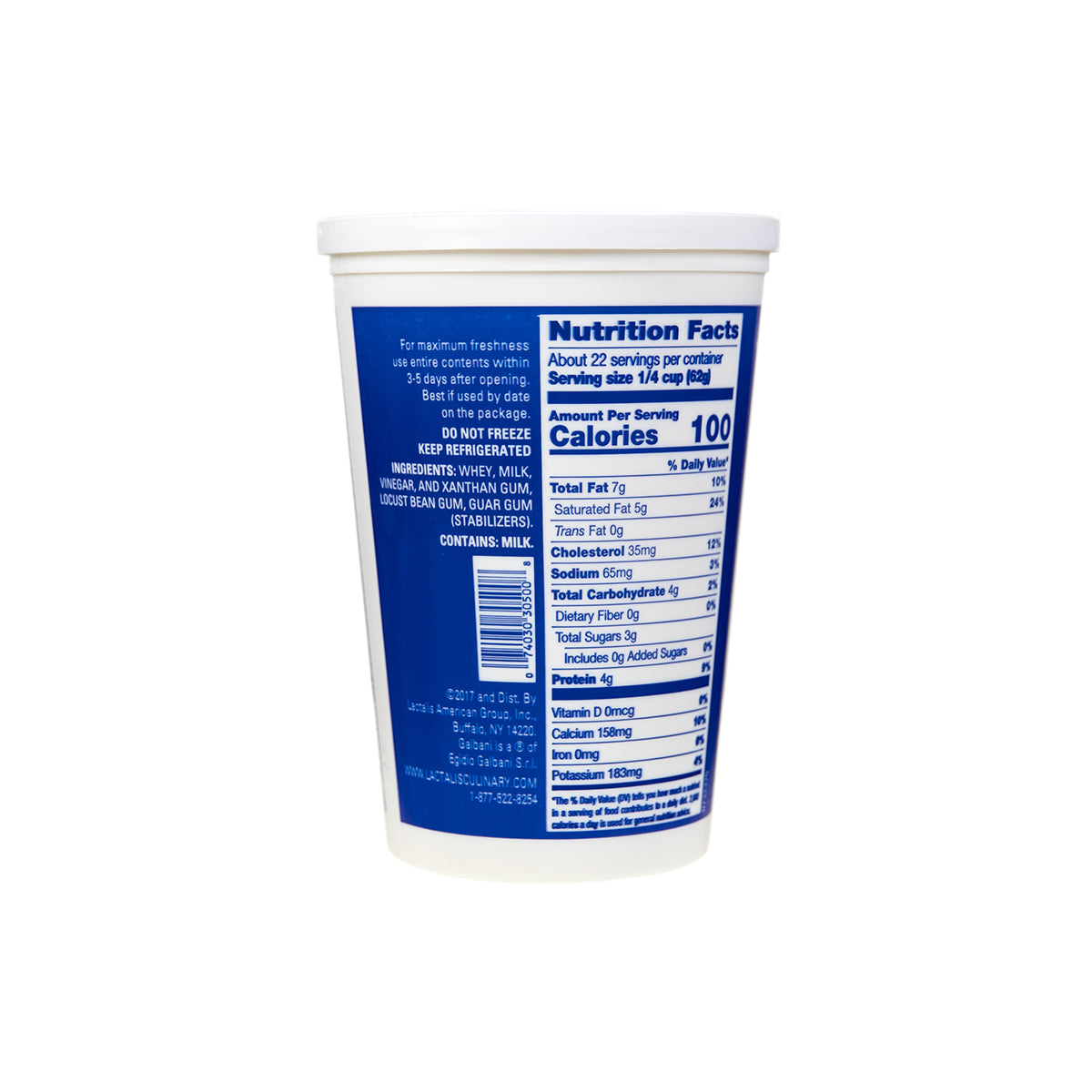 Wholesale Galbani Whole Milk Ricotta- Bulk