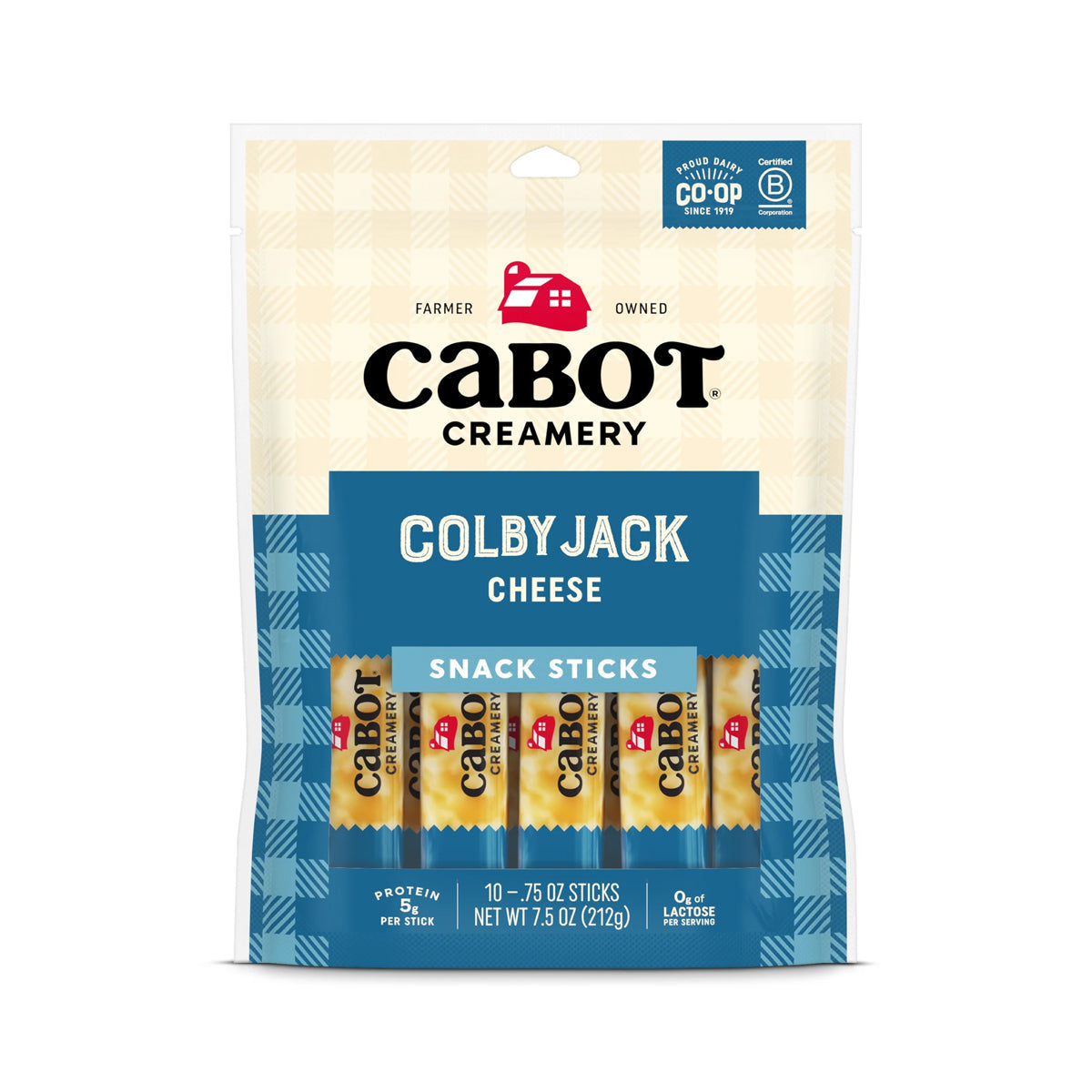 Cabot Creamery Colby Jack Snacking Sticks 7.5 OZ