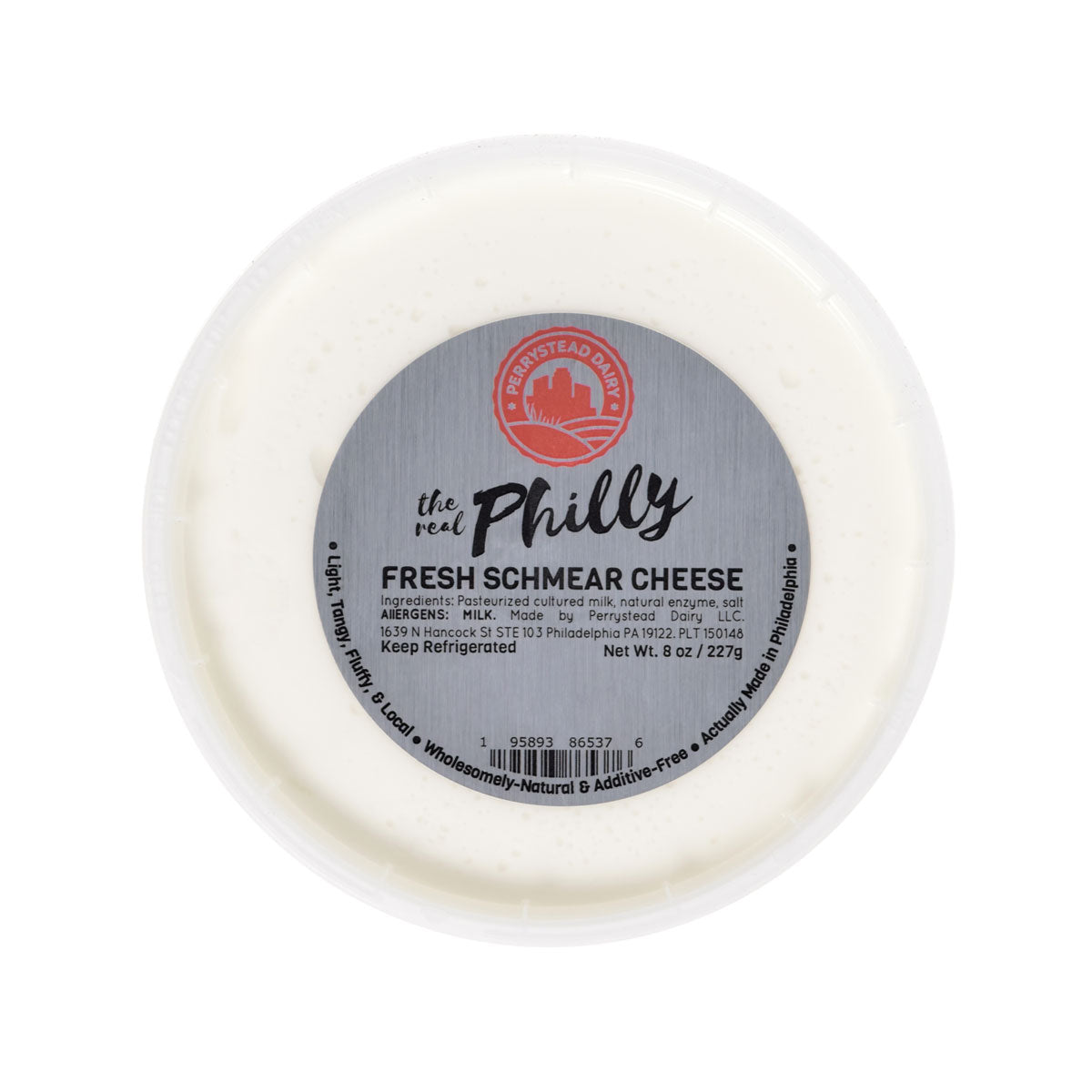 Perrystead Dairy The Real Philly Fresh Schmear Cheese 8 OZ