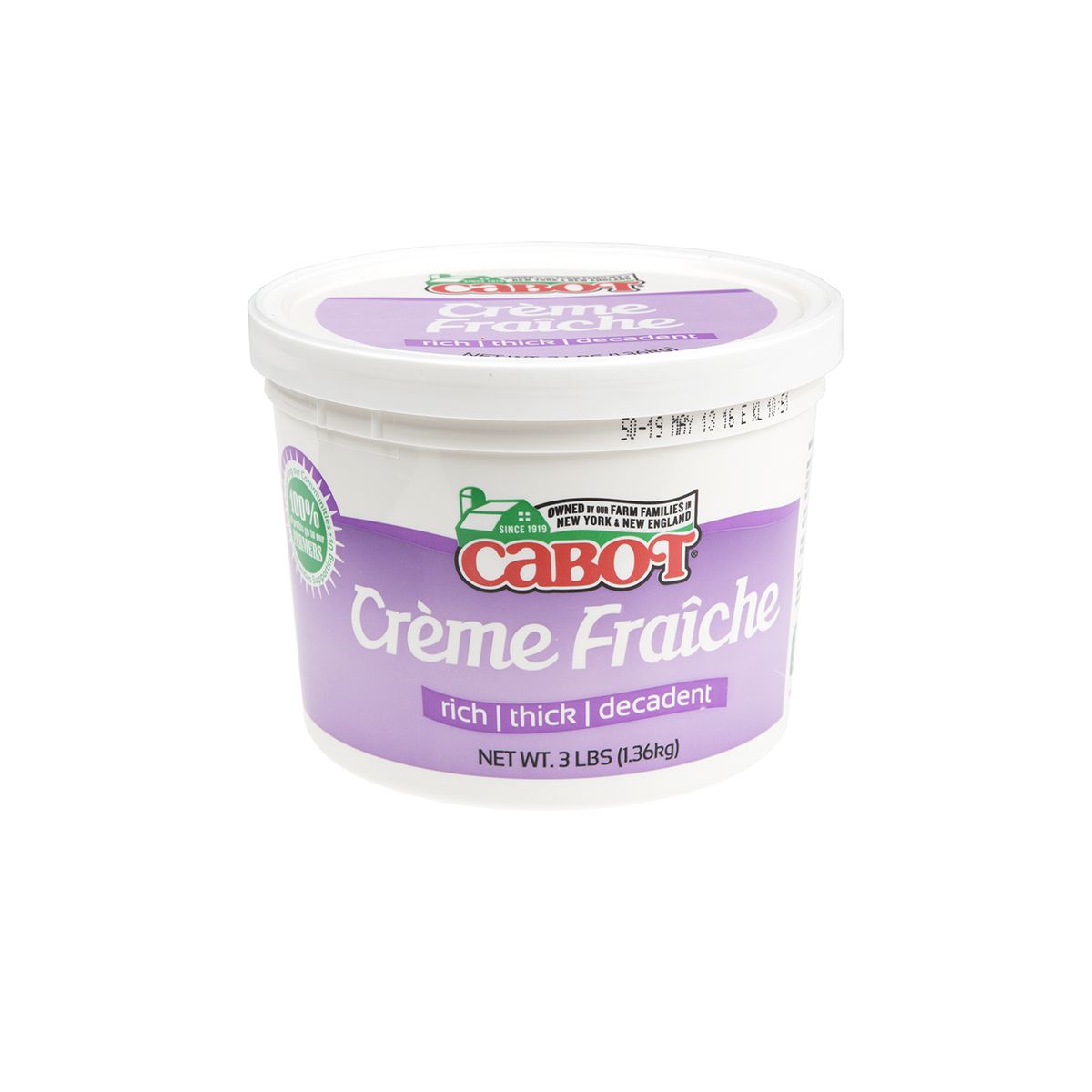 Cabot Creamery Creme Fraiche 3 lb Jar