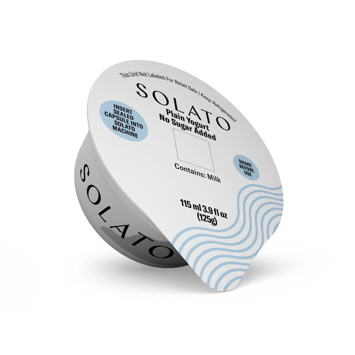 Wholesale Solato Plain Yogurt No Sugar Added Gelato Base Cups 115 ML- Bulk