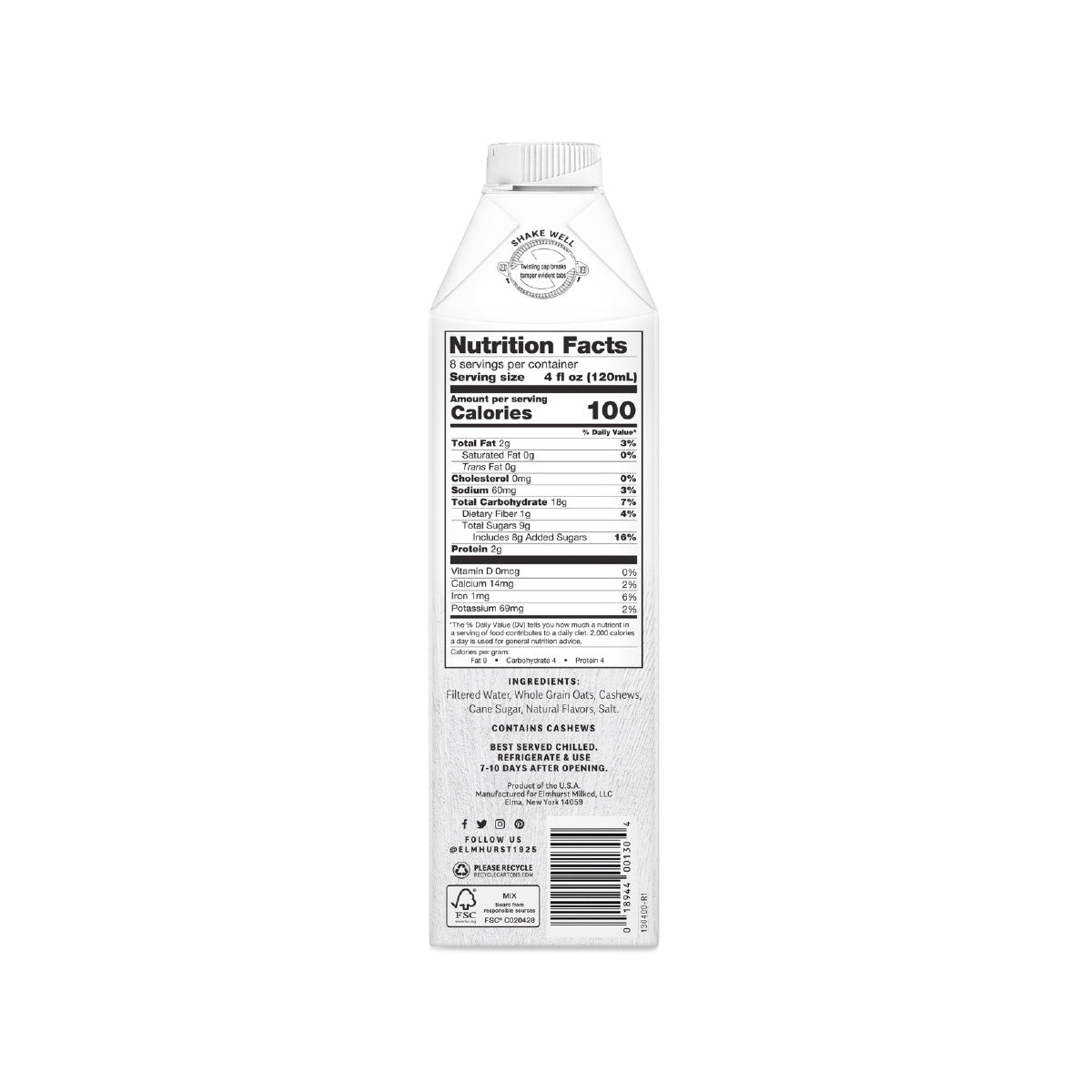 Wholesale Elmhurst Oat Nog 32 OZ- Bulk