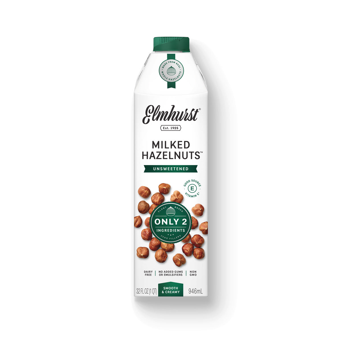 Wholesale Elmhurst Unsweetened Hazelnut Milk 32 OZ- Bulk