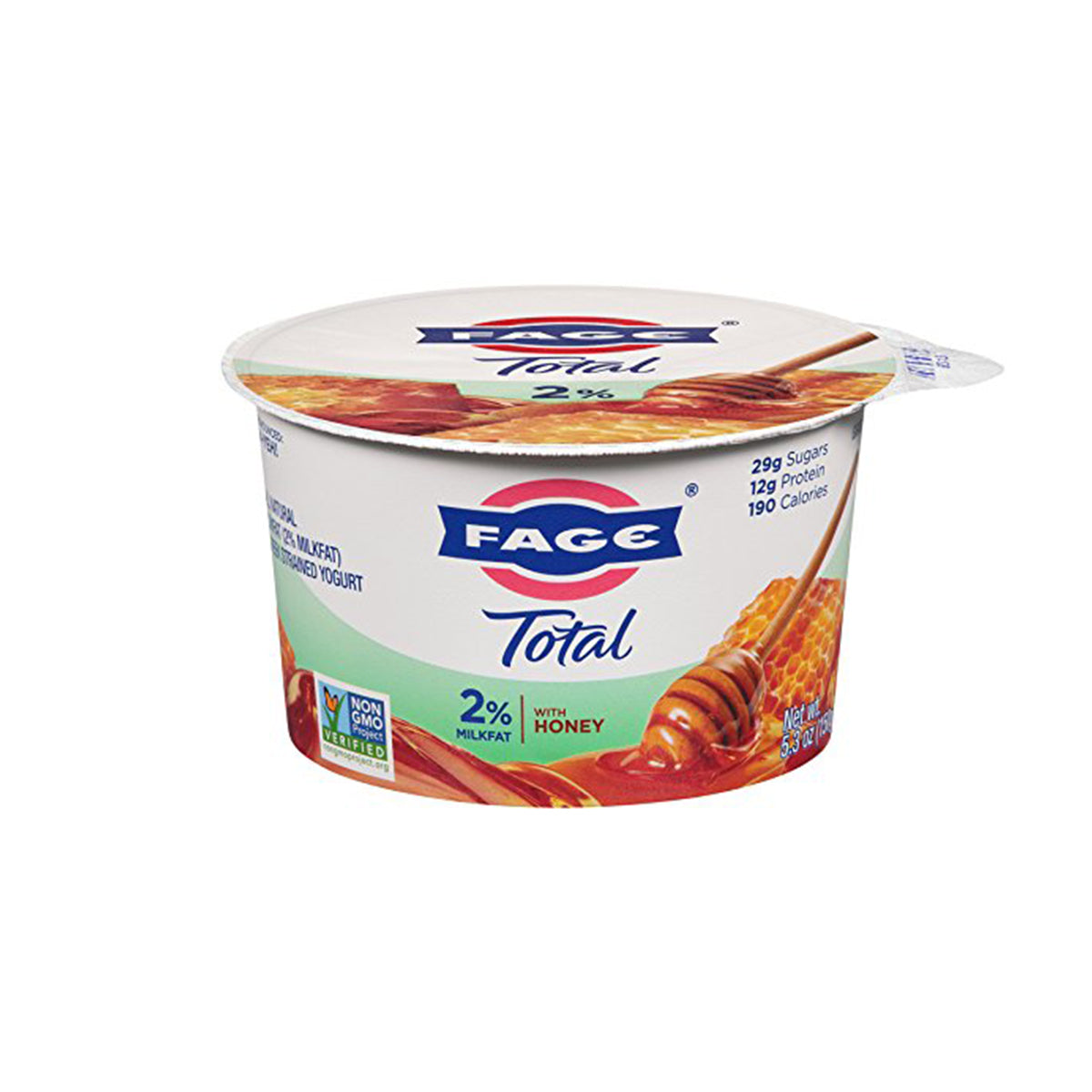 BoxNCase 2% Greek Yogurt with Honey 5.3 oz Jar