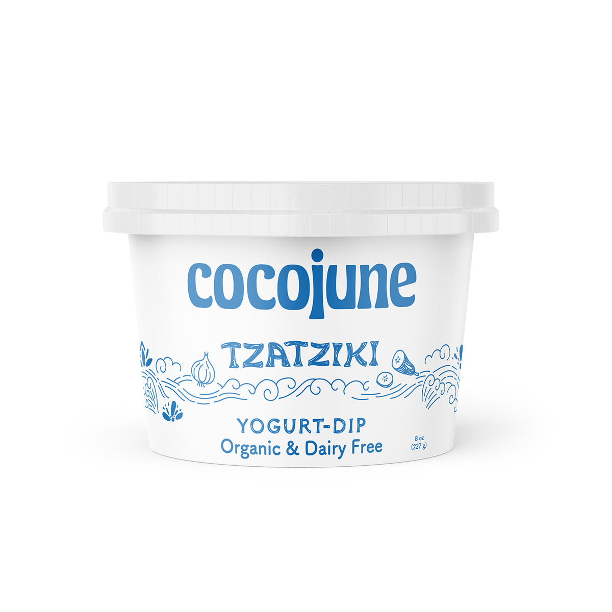 Wholesale Cocojune Organic Vegan Tzatziki Coconut Yogurt Dip 8 OZ- Bulk