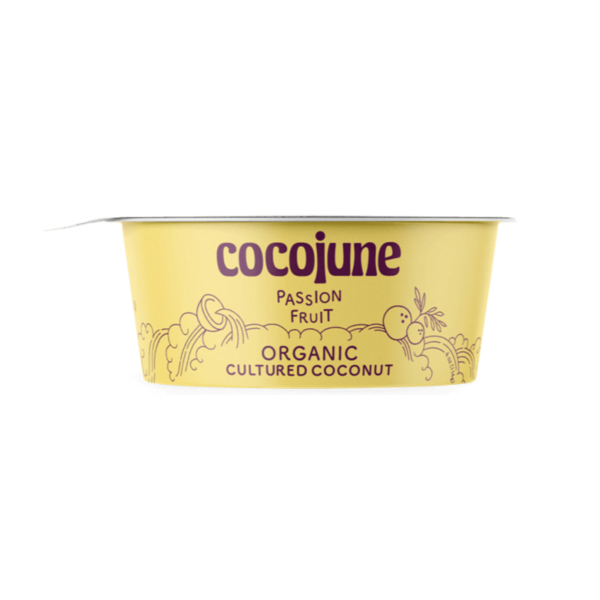 Cocojune Organic Vegan Passion Fruit Coconut Yogurt 4 OZ