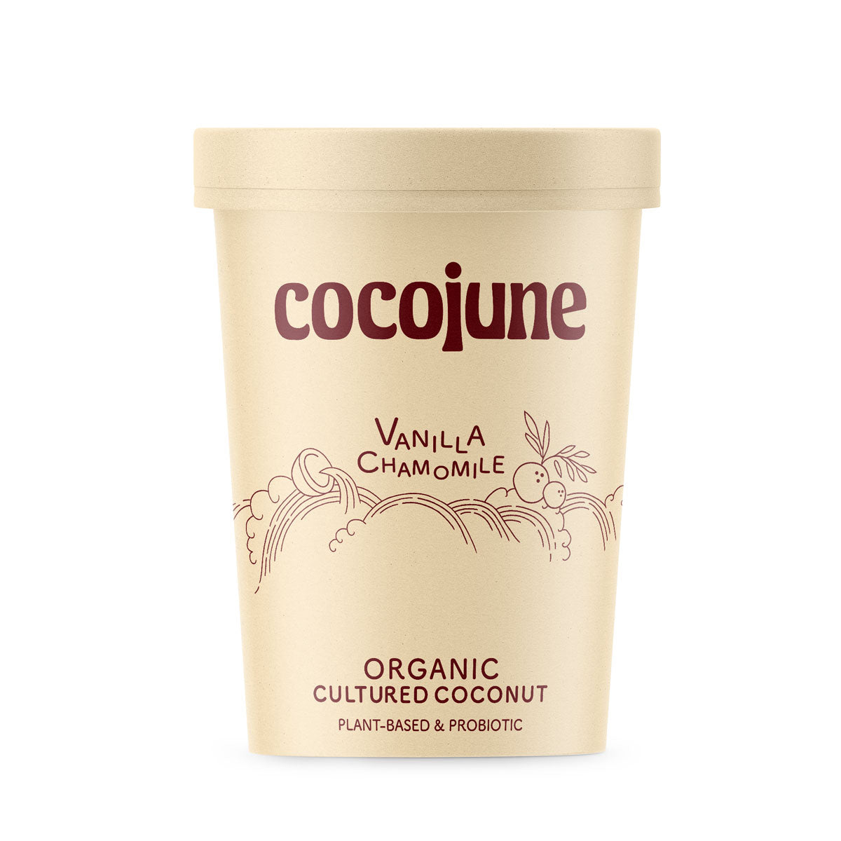 Wholesale Cocojune Organic Vegan Vanilla Chamomile Coconut Yogurt 1 LB- Bulk