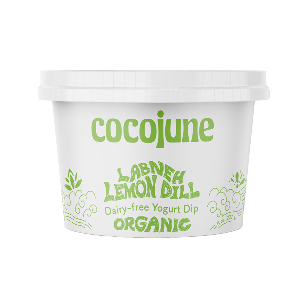 Cocojune Organic Vegan Coconut Labneh Lemon Dill 8 OZ