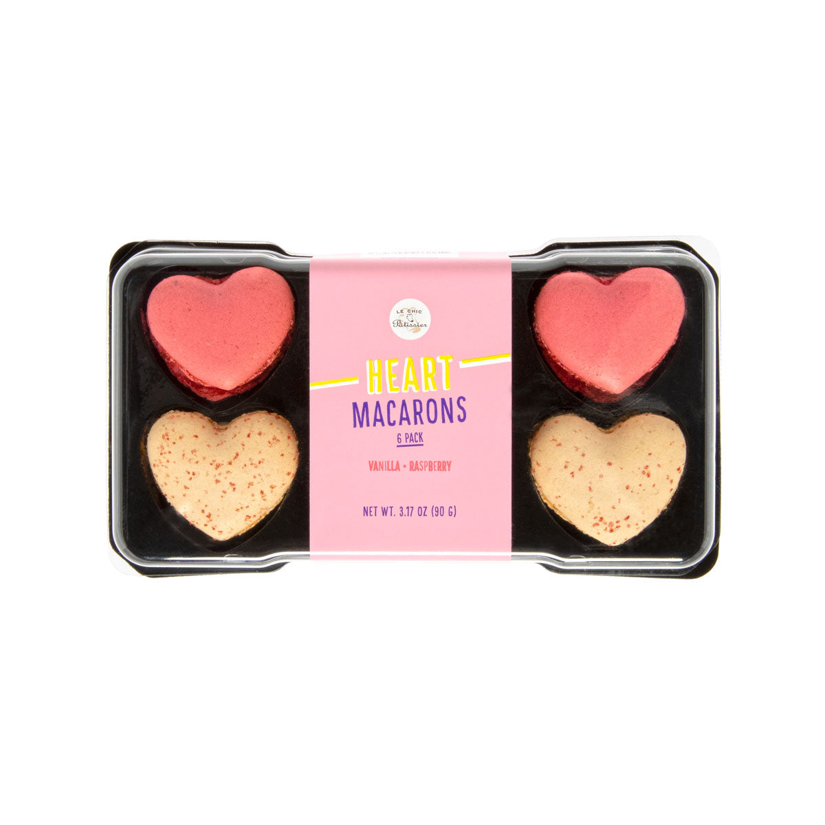 Le Chic Patissier Heart Shaped Macarons 6 CT