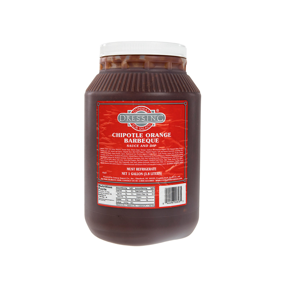 Conway Chipotle Orange BBQ Sauce 1 GAL