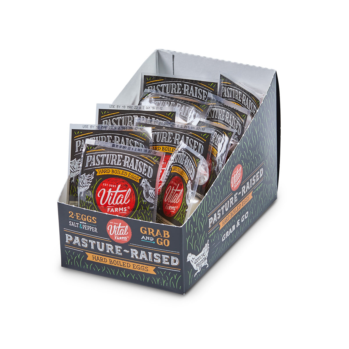 Wholesale Vital Farms Pasture Raised Hard Boiled Eggs 2 CT- Bulk