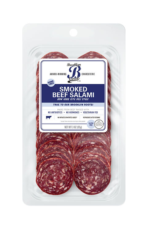 Brooklyn Cured Smoked Beef Salami 5oz 12ct