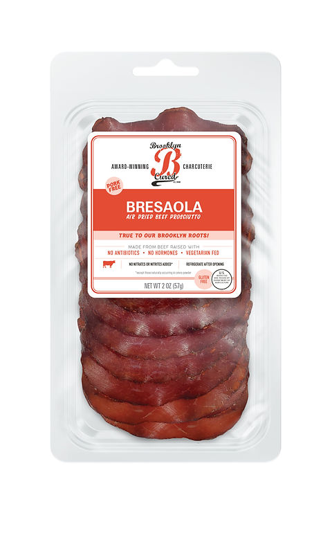 Brooklyn Cured Sliced Bresaola Salami 2oz 12ct