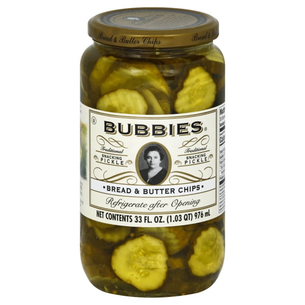 Bubbies Pickles Bread & Butter 33 oz Jar