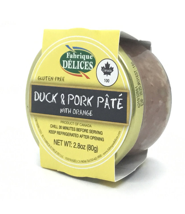 Fabrique Delice Duck & Pork Pate with Orange 2.5lb 4ct