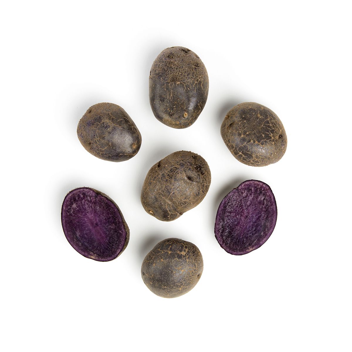 Wholesale BoxNCase Medium Purple Potatoes- Bulk