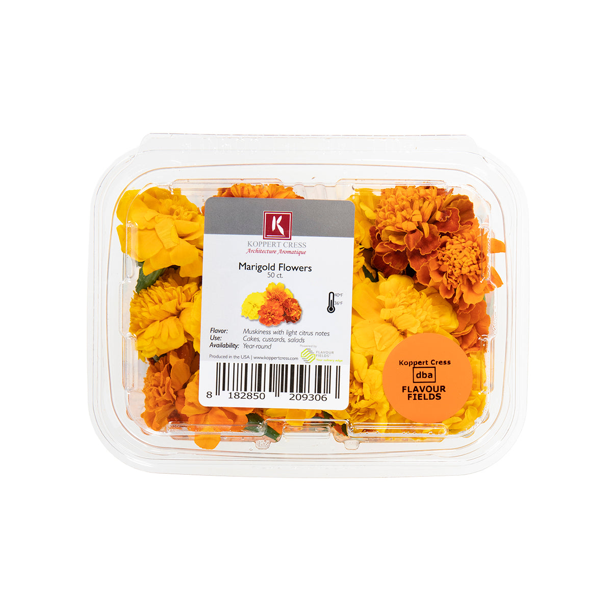 Wholesale Koppert Cress Marigold Flower Blossoms- Bulk