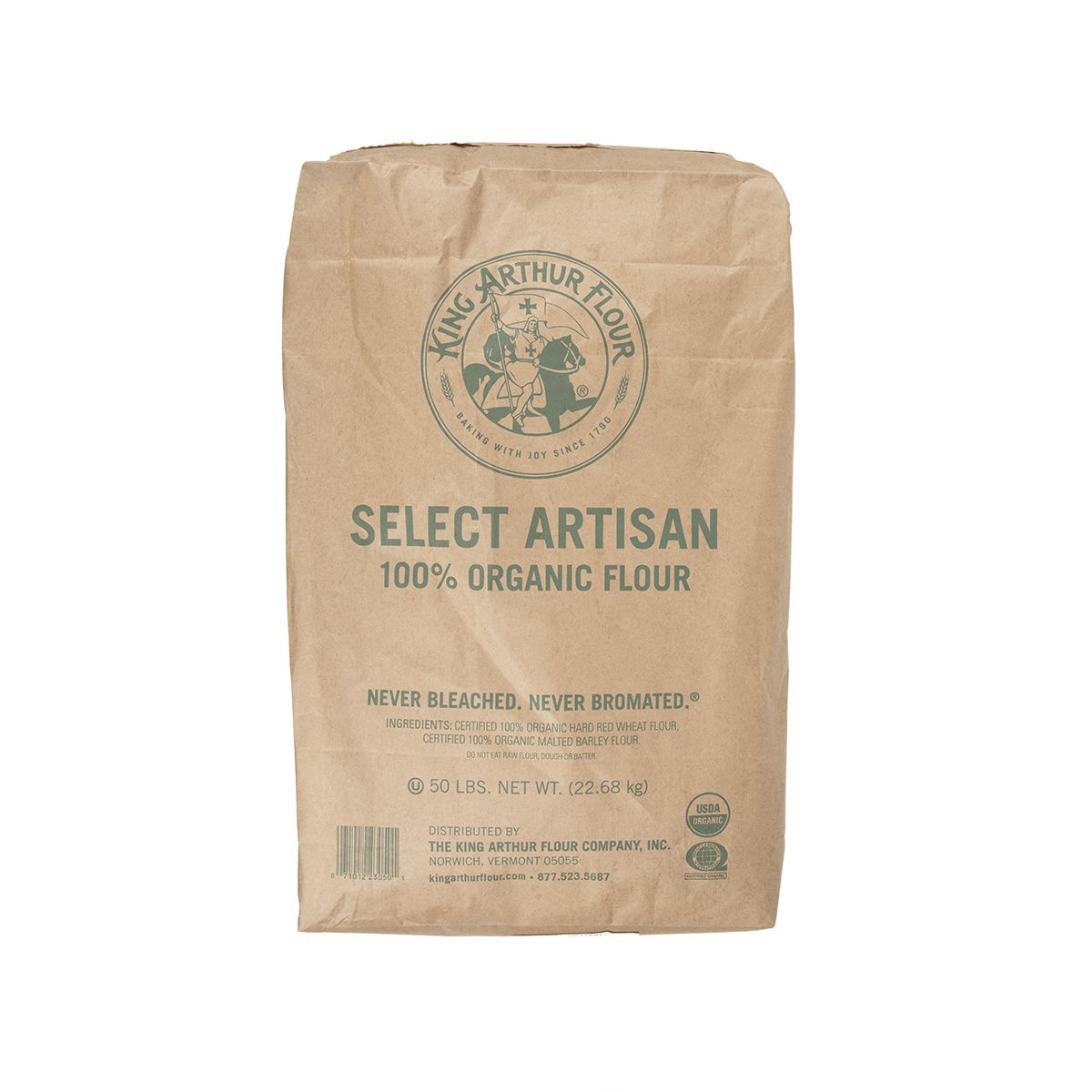 Wholesale King Arthur Organic Select Artisan Flour-50 LB Bulk