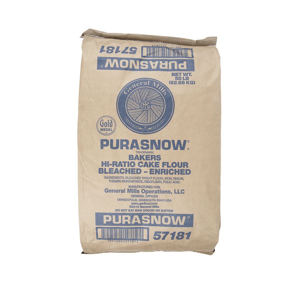 Wholesale General Mills Purasnow Cake Flour-50 LB Bulk