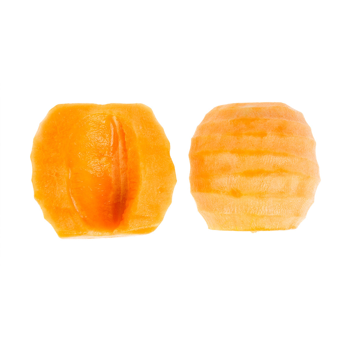 Wholesale BoxNCase Halved and Peeled Cantaloupe- Bulk