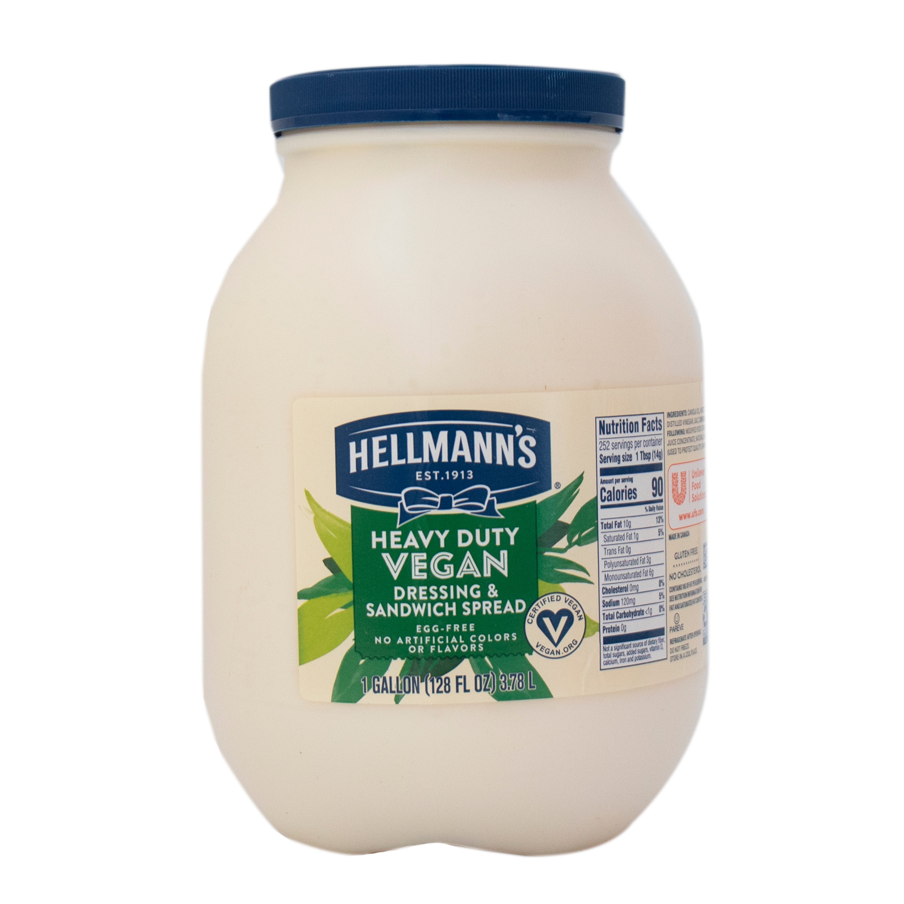 Hellmann's Vegan Mayonnaise 4-1 Gallon 1gallon