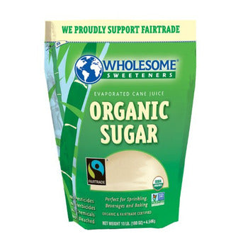 Wholesome Sweeteners Organic Golden Cane Sugar 25lb