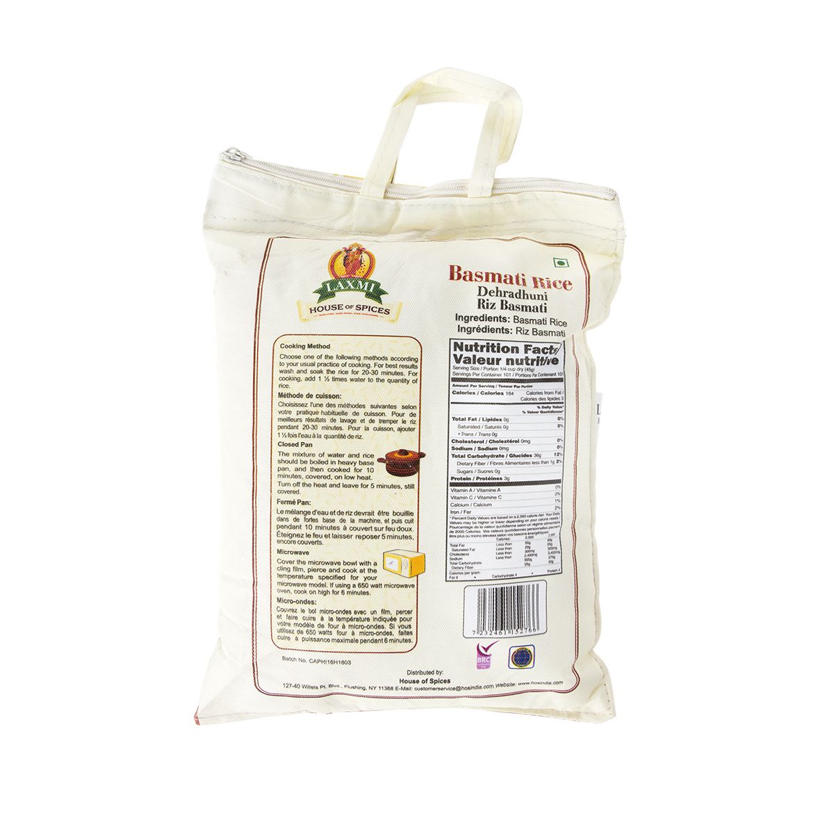 BoxNCase White Basmati Rice 10 lb Bag