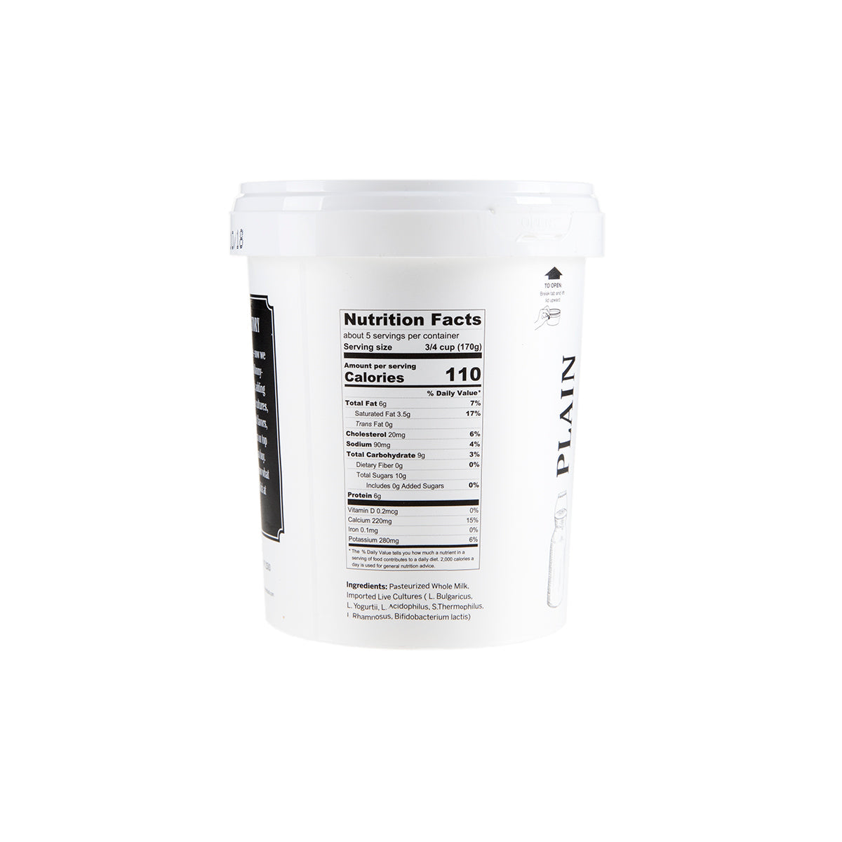 Wholesale BoxNCase Plain Yogurt 2 lb Jar- Bulk