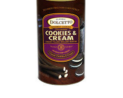 Wholesale Dolcetto Cookies & Cream Wafer Rolls Tin 12 oz Bag- Bulk