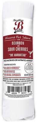 Brooklyn Cured Salami Chub Bourbon & Sour Cherries 5oz 12ct