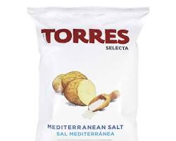 Wholesale Torres Mediterranean Salt Natural Potato Chips, 10 Count, 5.29 OZ Bag- Bulk