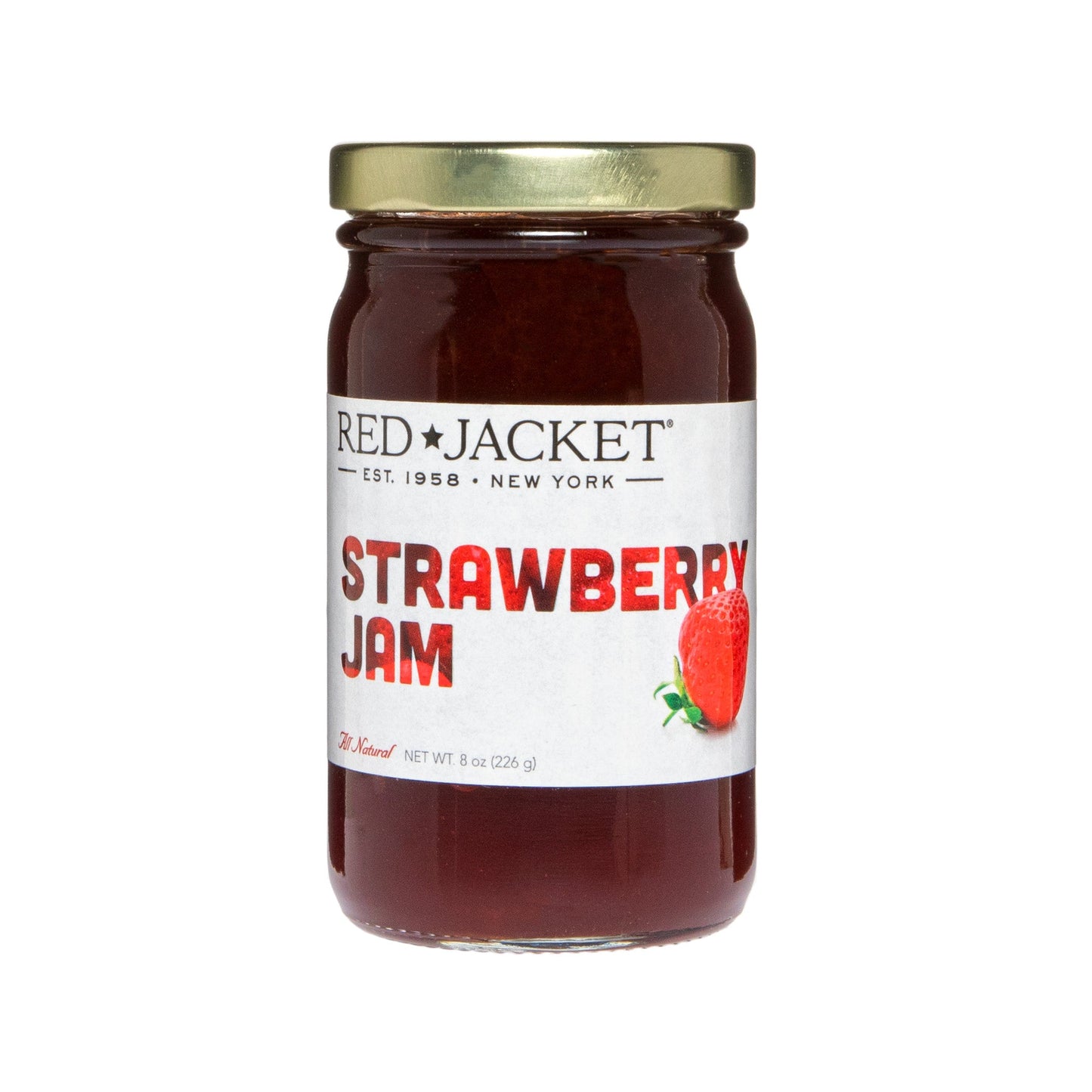 Wholesale Red Jacket Orchards Strawberry Jam 8 OZ- Bulk