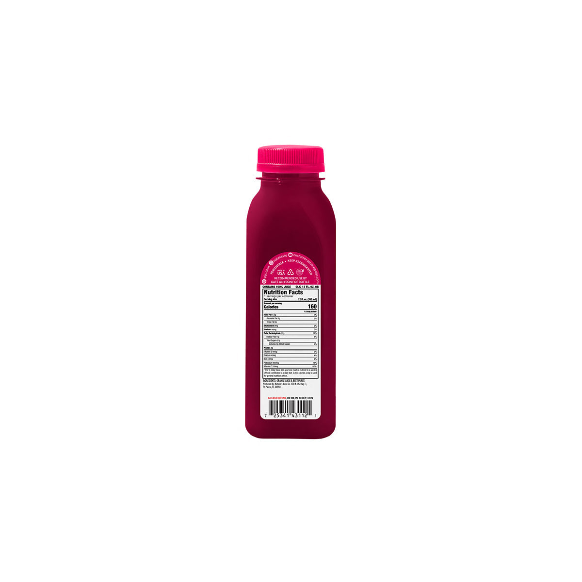 Wholesale Natalie'S Orchid Island Orange Beet Juice 12 OZ- Bulk