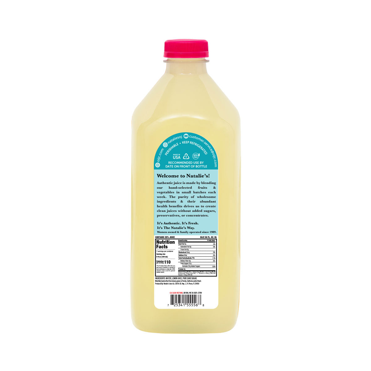 Wholesale Natalie'S Orchid Island Lemonade 56oz 6ct- Bulk