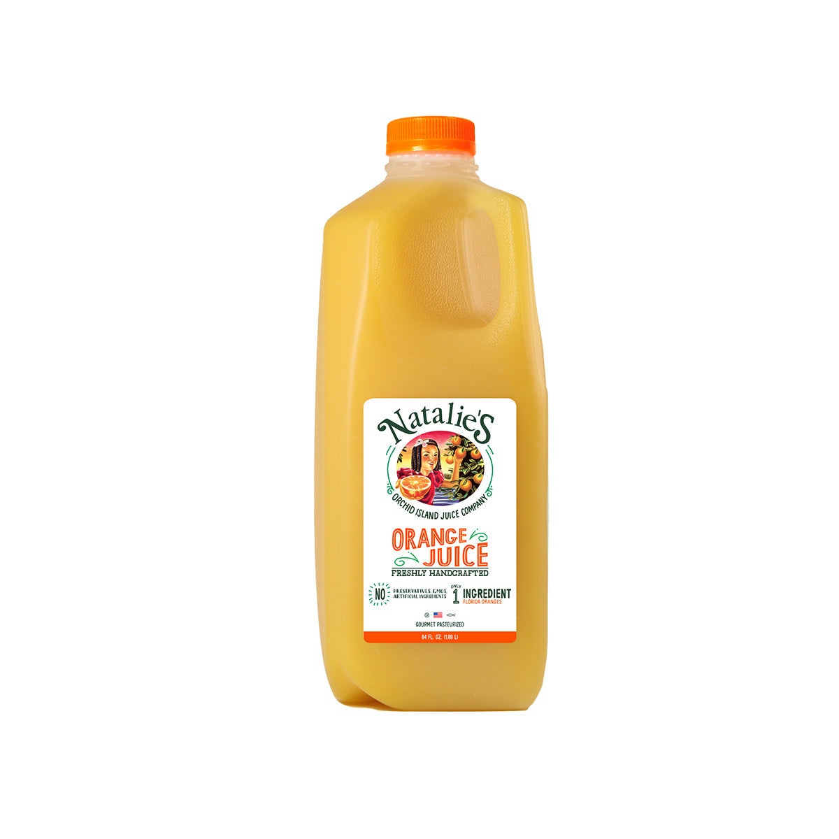 Natalie'S Orchid Island Orange Juice 1/2 GAL