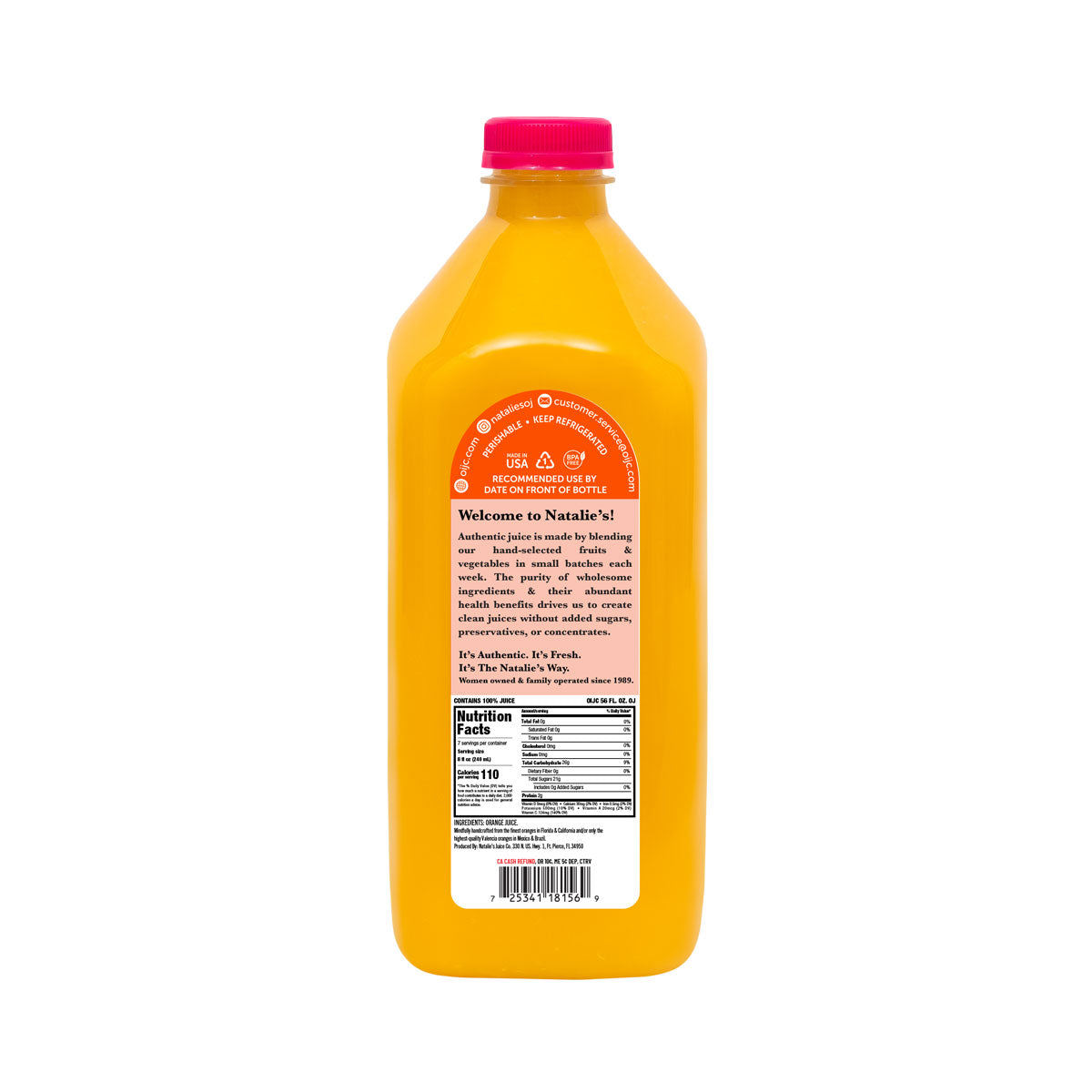 Wholesale Natalie'S Orchid Island Orange Juice 56oz 6ct- Bulk