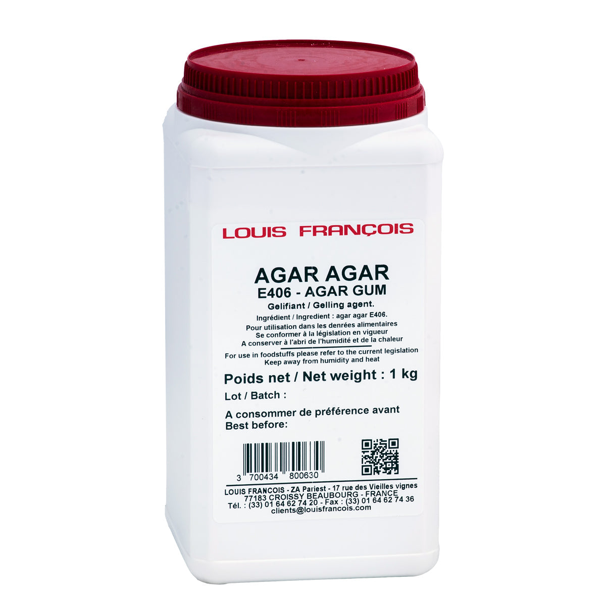 Wholesale Louis Francois Agar Agar 1 KG- Bulk