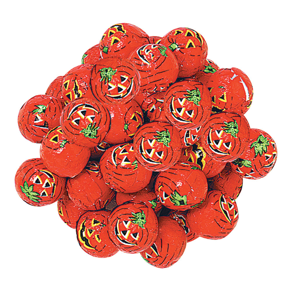 Wholesale Madelaine Crisp Milk Chocolate Foiled Halloween Balls- Bulk