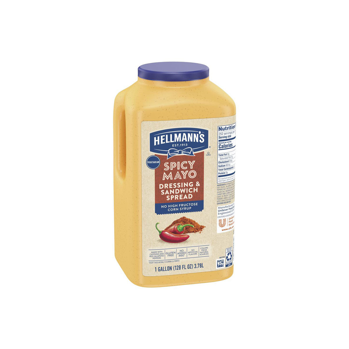 Wholesale Hellmann'S Spicy Mayo sauce 3.78lb 1ct-3.78 lb Bulk