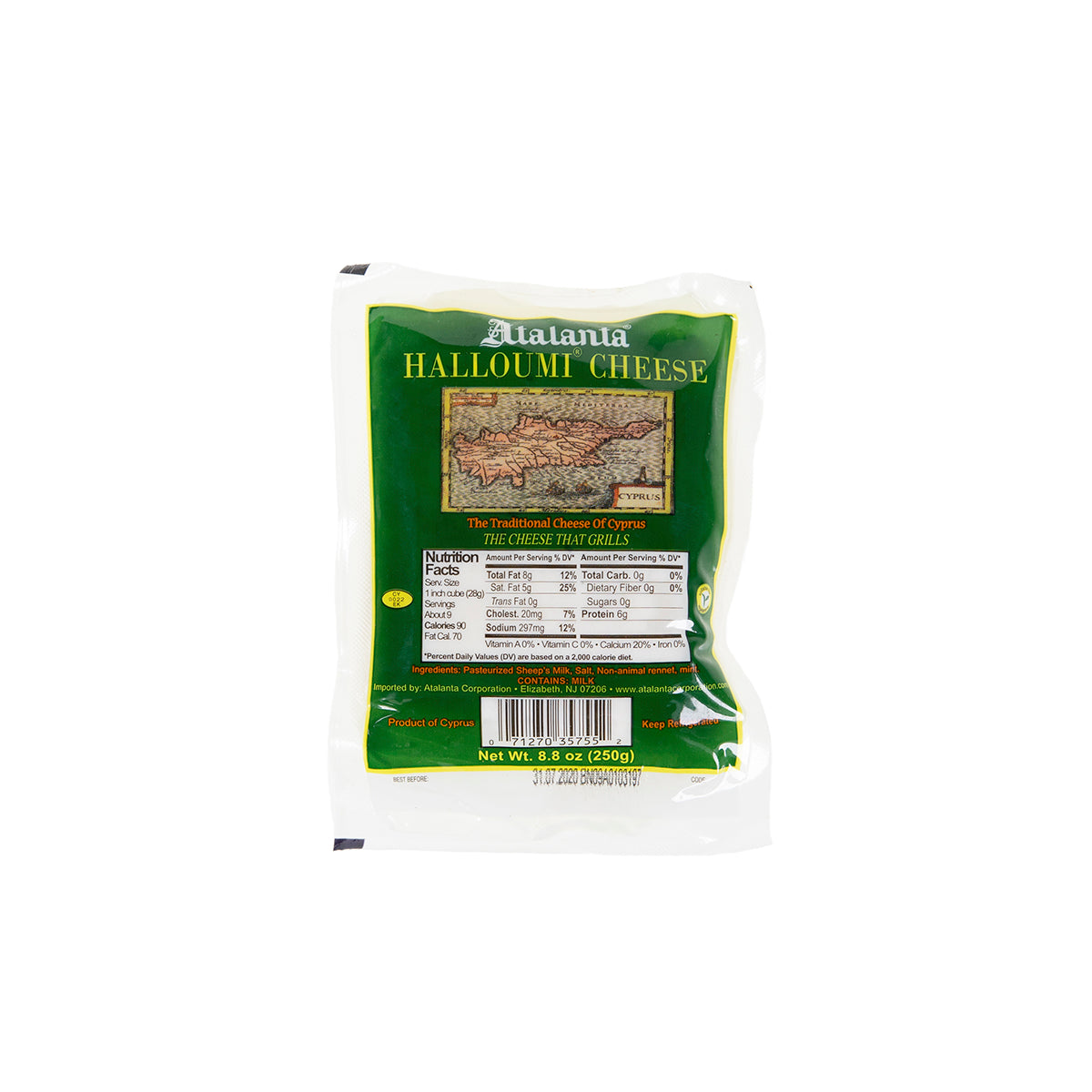 Atalanta Halloumi Cheese 8.8 Oz Bag