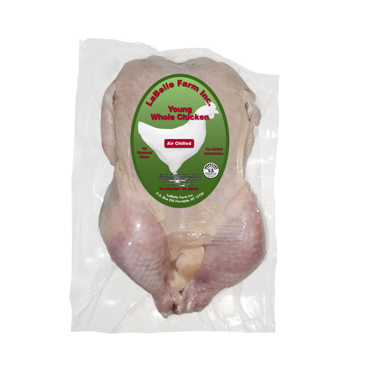 La Belle Farm Air Chilled Whole Chickens Retail Ready