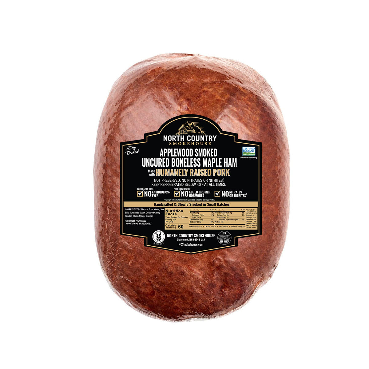 Wholesale North Country Smokehouse Cured Boneless Maple Sugar Ham- Bulk