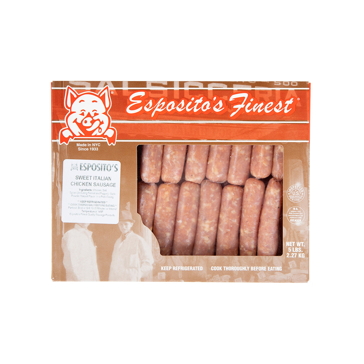 Wholesale Esposito Sausage Frozen Chicken Sausages 1 OZ- Bulk