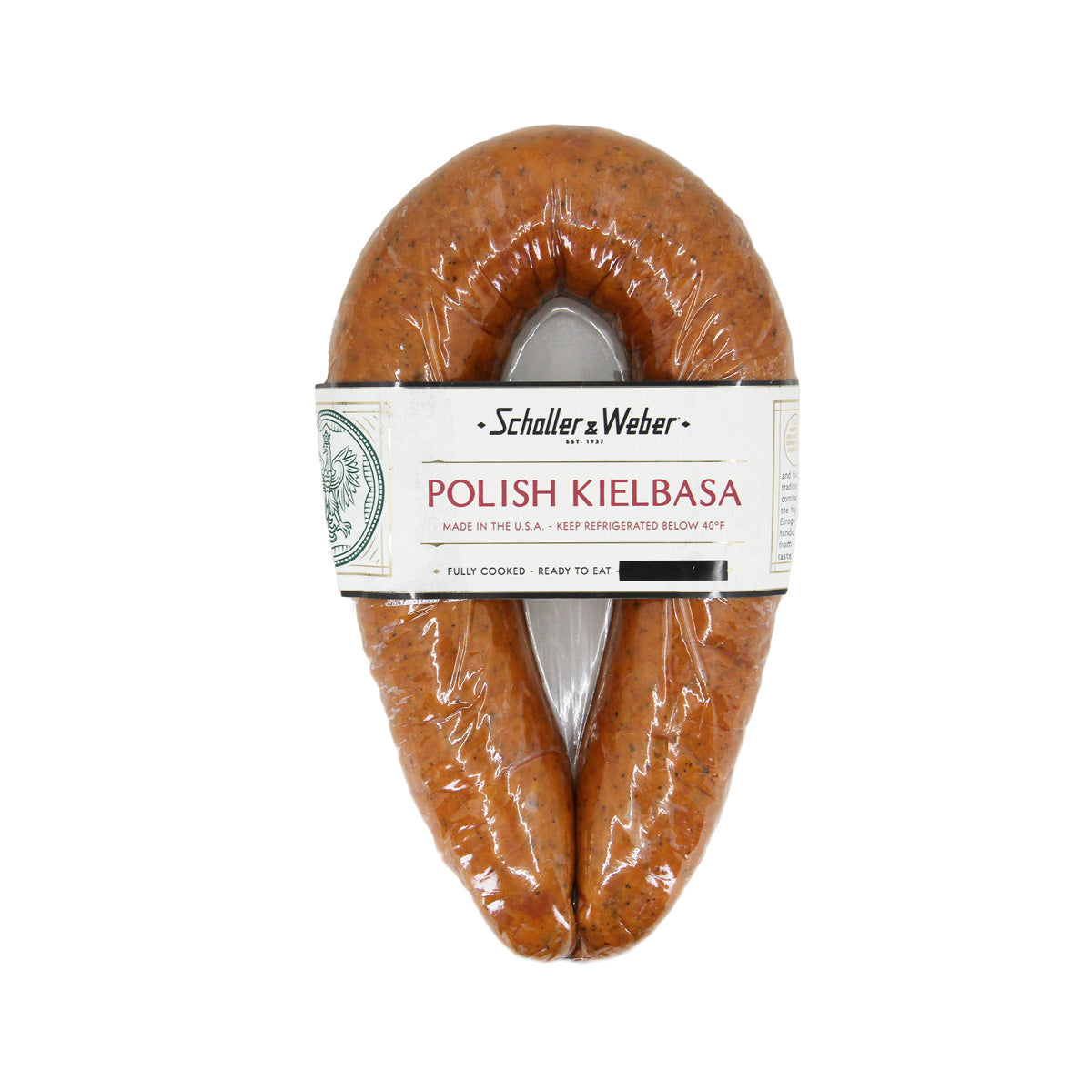 Wholesale Schaller & Weber Polish Kielbasa Ring 1 LB- Bulk