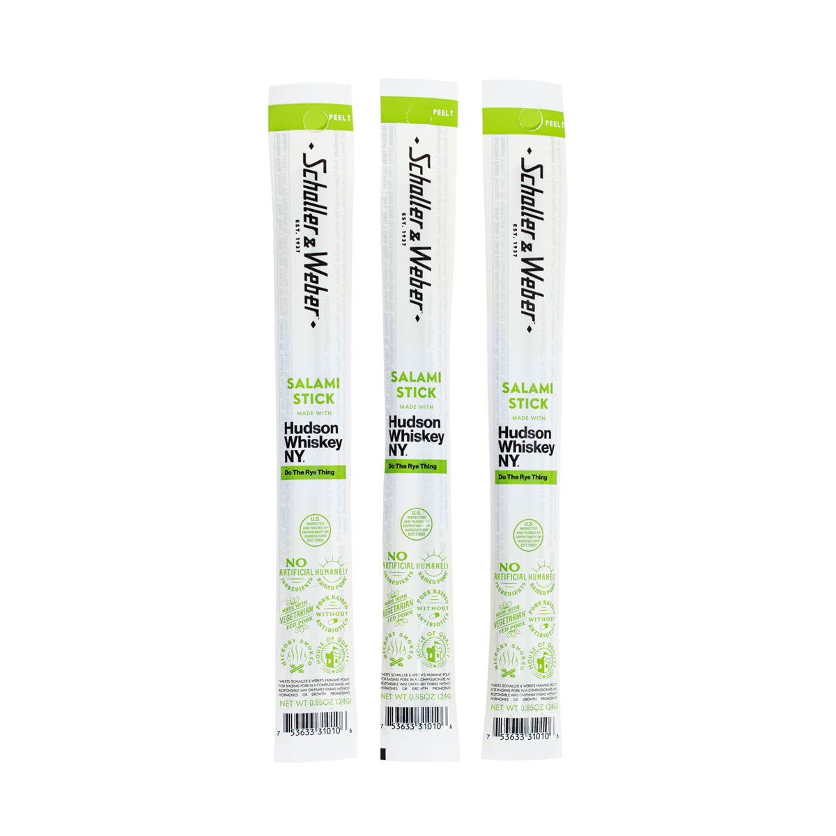 Wholesale Schaller & Weber Rye Whiskey Snack Stick 20 CT-4ct Case Bulk